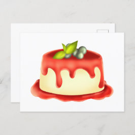 Creamy Panna Cotta Postkarte