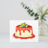 Creamy Panna Cotta Postkarte (Stehend Vorderseite)