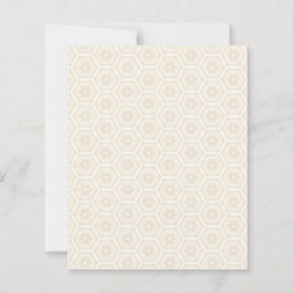 Creamy Peach Hexagon 4,5" x 5,6" Flachpapier