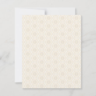 Creamy Peach Hexagon 4,5" x 5,6" Flachpapier