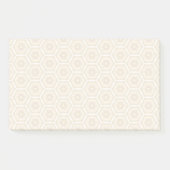 Creamy Peach Muster Post-It Notes 6 x 10 Klebezettel (Vorderseite)