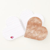 Creamy Peach Rose Blush Leopard Print Notizblock (Innenseite)