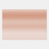 Creamy Peach Rose Blush Ombre      Geschenkpapier Set (Vorderseite 3)
