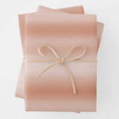 Creamy Peach Rose Blush Ombre      Geschenkpapier Set (Beispiel)