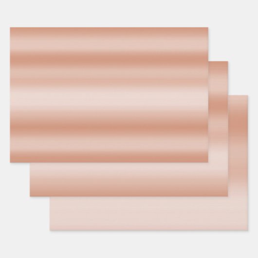 Creamy Peach Rose Blush Ombre      Geschenkpapier Set (Set)