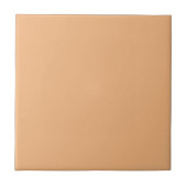 Creamy Peach Solid Color | #f2b57f Fliese (Vorderseite)