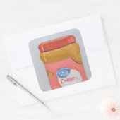 Creamy Peanut Butter Quadratischer Aufkleber (Umschlag)