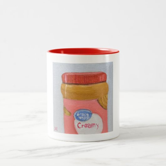 Creamy Peanut Butter Zweifarbige Tasse (Mittel)