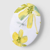 Creamy Petals von Lydias Art-Sangria Große Wanduhr (Winkel)