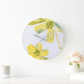 Creamy Petals von Lydias Art-Sangria Große Wanduhr (Zuhause)