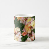 Creamy Pink Wallflowers Fotografie Kaffeetasse (Mittel)