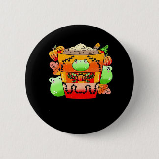 Creamy Pumpkin Spice Latte Season Button