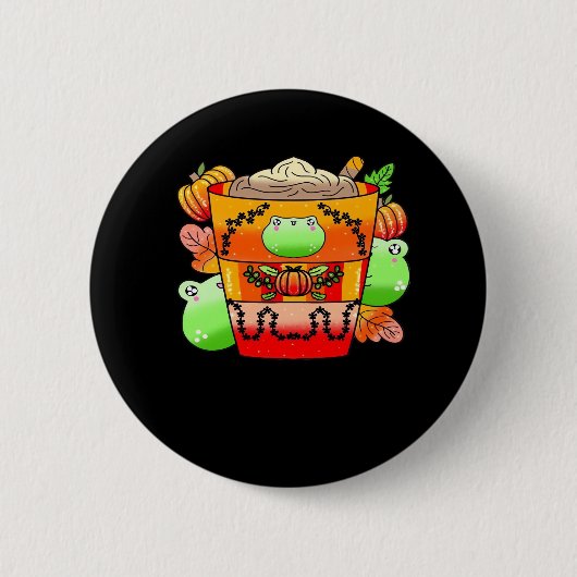 Creamy Pumpkin Spice Latte Season Button (Vorderseite)