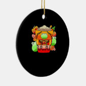 Creamy Pumpkin Spice Latte Season Keramik Ornament (Rechts)