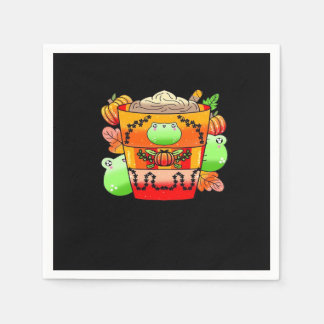 Creamy Pumpkin Spice Latte Season Serviette