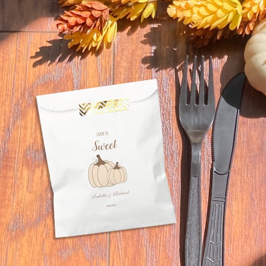 Creamy Pumpkins Hochzeit im Herbst Gefallen Tasche Geschenktütchen