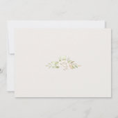Creamy Rose Wedding Template Einladung (Rückseite)