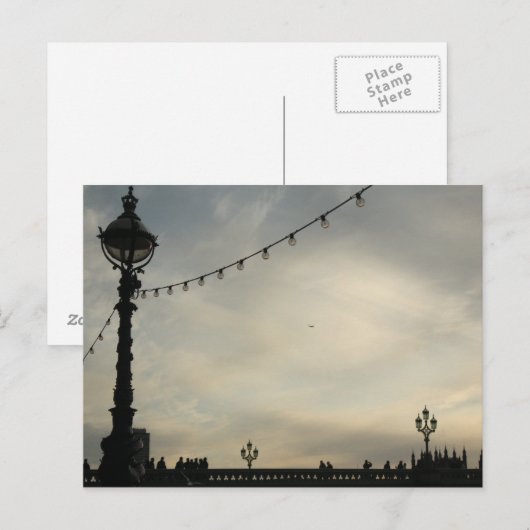 Creamy Sky Postkarte (Vorne/Hinten)