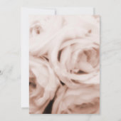 Creamy Soft Blush Pink Roses Elegant Sweet 16 Einladung (Rückseite)