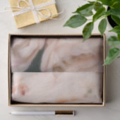 Creamy Soft Blush Pink Roses Elegante Hochzeit Seidenpapier (Geschenk)