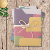 Creamy Summer Colors Splash Muster Geschenkpapier Set