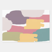 Creamy Summer Colors Splash Muster Geschenkpapier Set (Vorderseite)