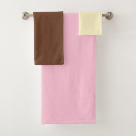 Creamy Vanilla Chocolate Strawberry Badhandtuch Set