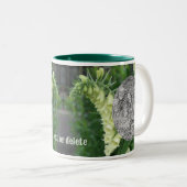 Creamy White Foxglove Blume hinzufügen Ihr Foto Zweifarbige Tasse (VorderseiteRechts)