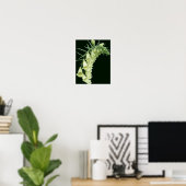Creamy White Foxglove Blume Poster (Heimbüro)