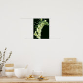 Creamy White Foxglove Blume Poster (Küche)