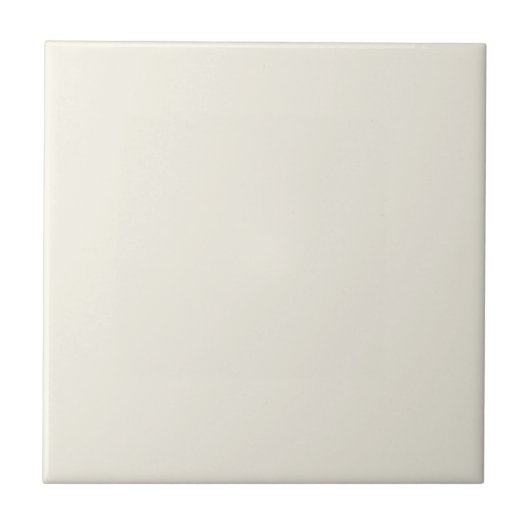 Creamy White Solid Color Fliese (Vorderseite)