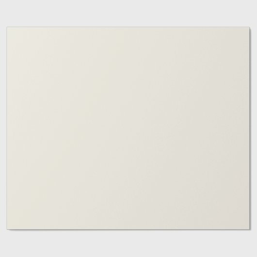Creamy White Solid Color Geschenkpapier (Flach)