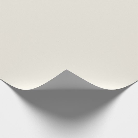Creamy White Solid Color Geschenkpapier (Ecke)