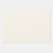 Creamy White Solid Color Geschenkpapier Set (Vorderseite)
