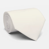 Creamy White Solid Color Krawatte (Gerollt)