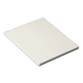 Creamy White Solid Color Notizblock (angewinkelt)