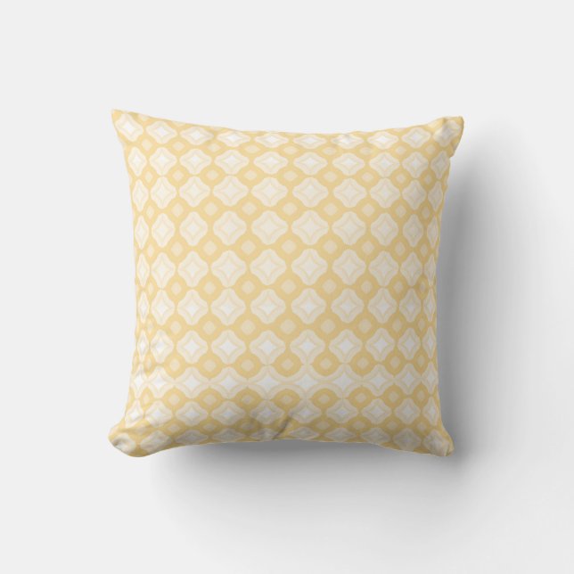 Creamy White Throw Pillow Kissen (Vorderseite)
