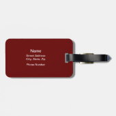 Crease Monkey (Hockey Goalie) Gepäckanhänger (Rückseite horizontal)