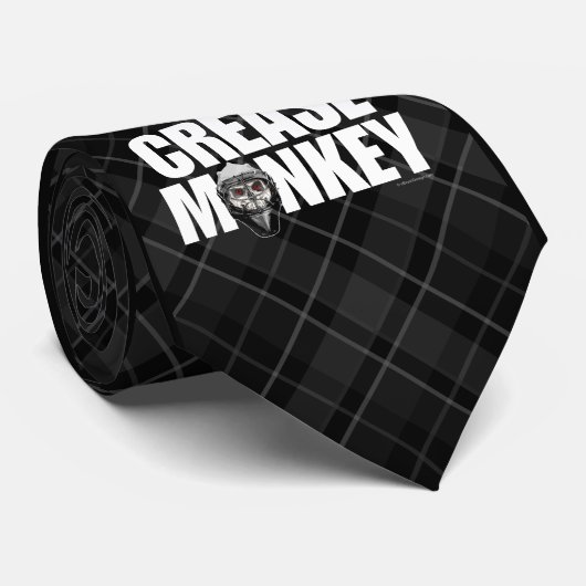 Crease Monkey (Hockey Goalie) Neck Tie Krawatte (Gerollt)