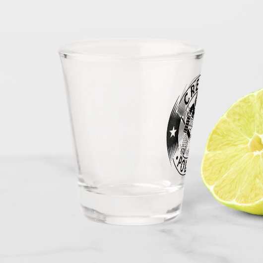 Crease Police Hockey Goalie Netminder Schnapsglas (Links)