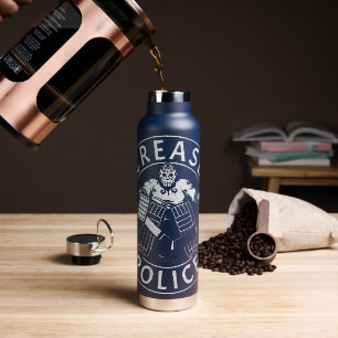 Crease Police Hockey Goalie Netminder Trinkflasche