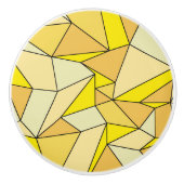 "Creasen" gelb Keramikknauf (Vorderseite)