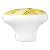 "Creasen" gelb Keramikknauf (Seitenansicht)