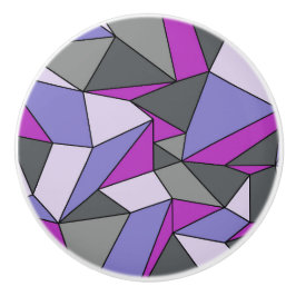 "Creasen" Lila, rosa und grau Keramikknauf