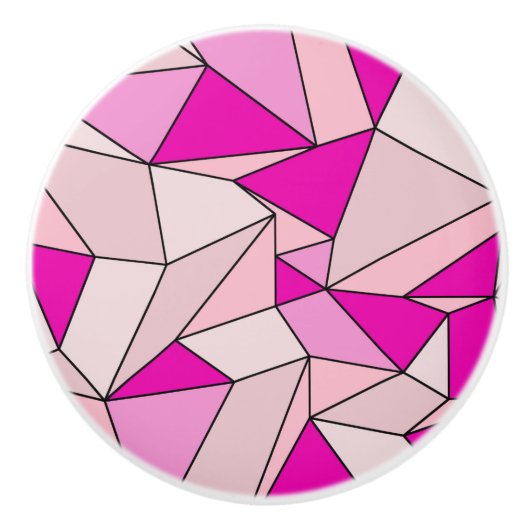 "Creasen" rosa Keramikknauf (Vorderseite)