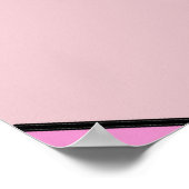 "Creasen"-Schatten der rosa Extra-Großdruck Poster (Ecke)