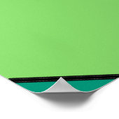 "Creasen"-Shades grüner Extra großer Printmedien Poster (Ecke)