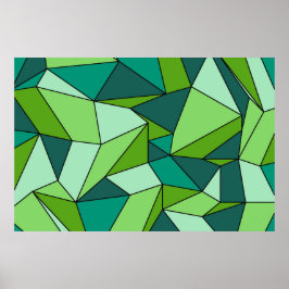 "Creasen"-Shades grüner Extra großer Printmedien Poster