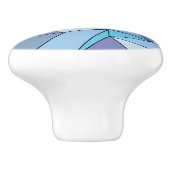 "Creasen" Shades of Blue Keramikknauf (Seitenansicht)