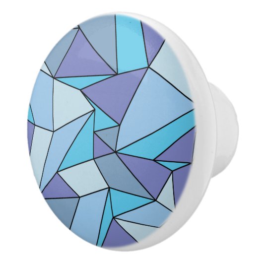 "Creasen" Shades of Blue Keramikknauf (Rechts)